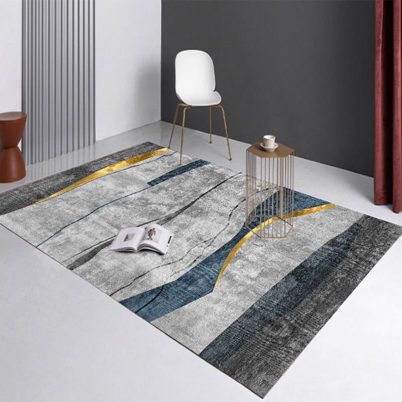 Modern tapijt Prachtig contrastpaneel indoor tapijten polyester vlekbestendig gebied tapijt voor woonkamer
