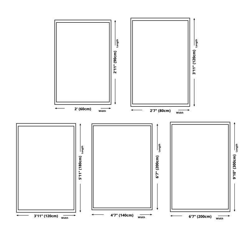 Modern tapijt Prachtig contrastpaneel indoor tapijten polyester vlekbestendig gebied tapijt voor woonkamer