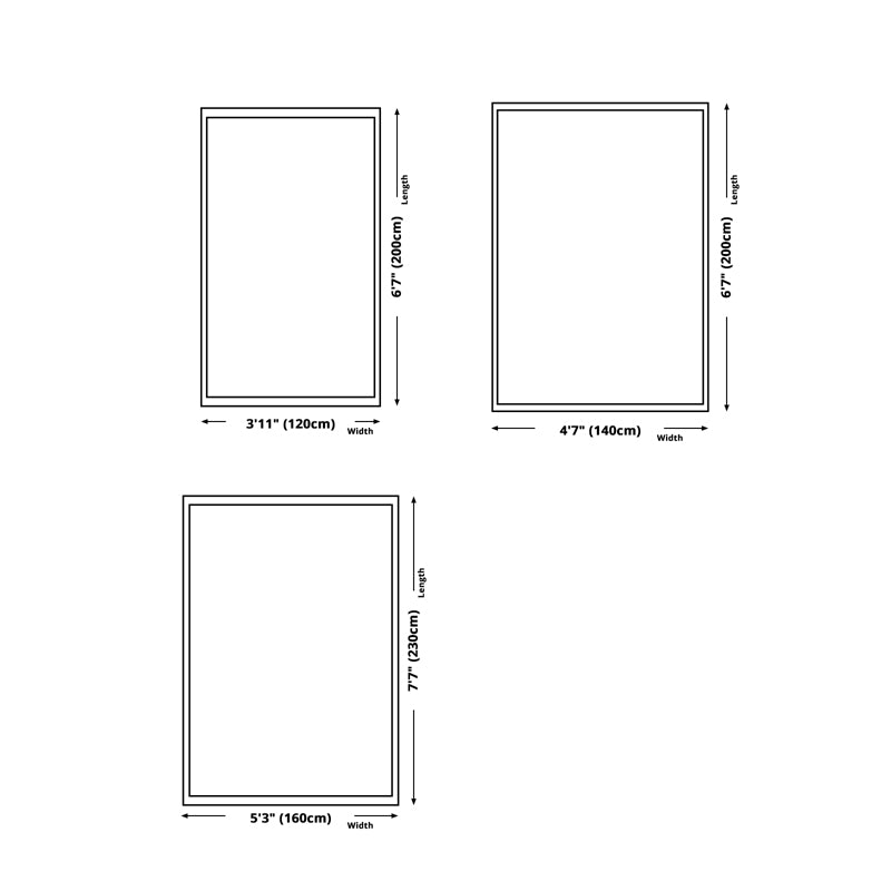 Vet Tapijt Modern Abstract Print Tapijt Wasbaar Polyester Gebied Tapijt met niet-slipachter