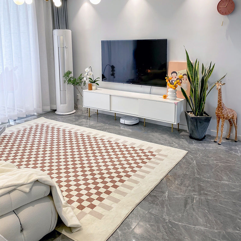 Bruin modern tapijt Blending rooster tapijt Non-slip achterste tapijt voor woningdecoratie