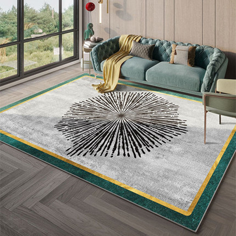 Minimalistisch gebied Rug vrijetijdscontrastpaneel Polyester Werkbestendig gebied Rug voor woonkamer
