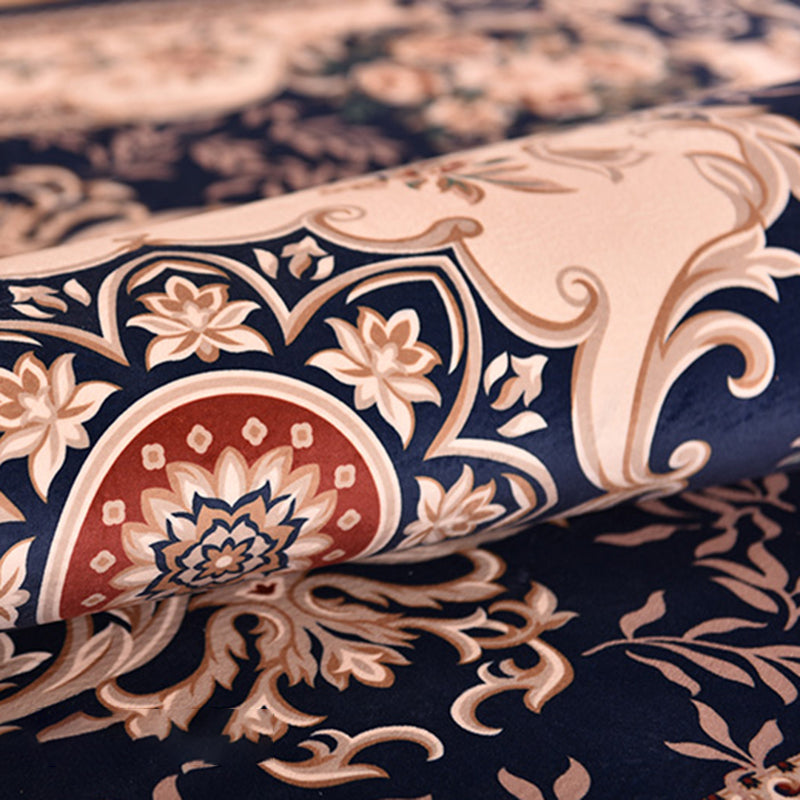 Fancy European Carpet Medallion Patroon Polyester Area Rug vlekbestendig Tapijt voor thuisdecoratie