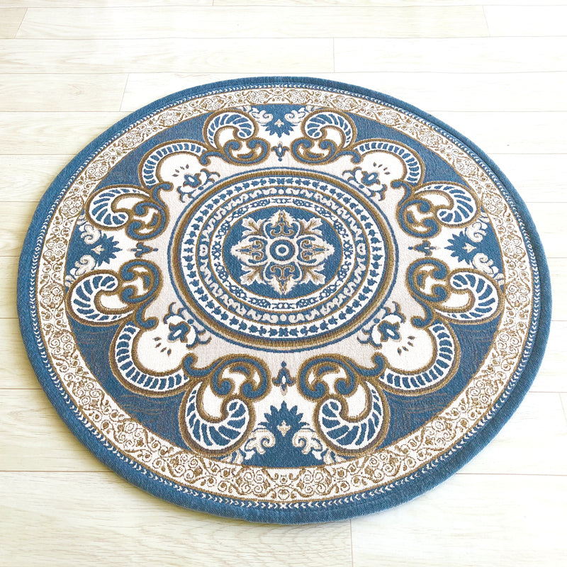 Fancy Modern Carpet Flower Pattern Polyester Area Rug Stain Resistant Rug for Home Decor