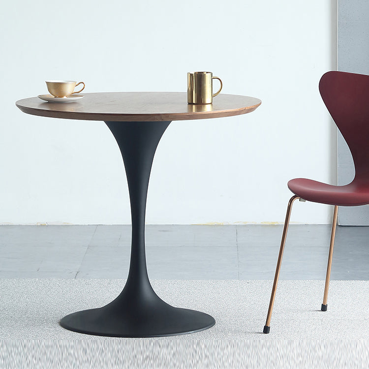 Mesa de comedor de madera sólida redonda Simplicidad de tulipán de tulipán para comedor para comedor