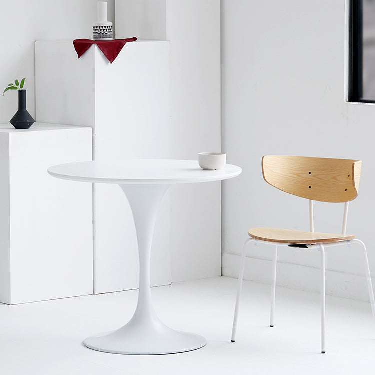 Mesa de comedor de madera sólida redonda Simplicidad de tulipán de tulipán para comedor para comedor