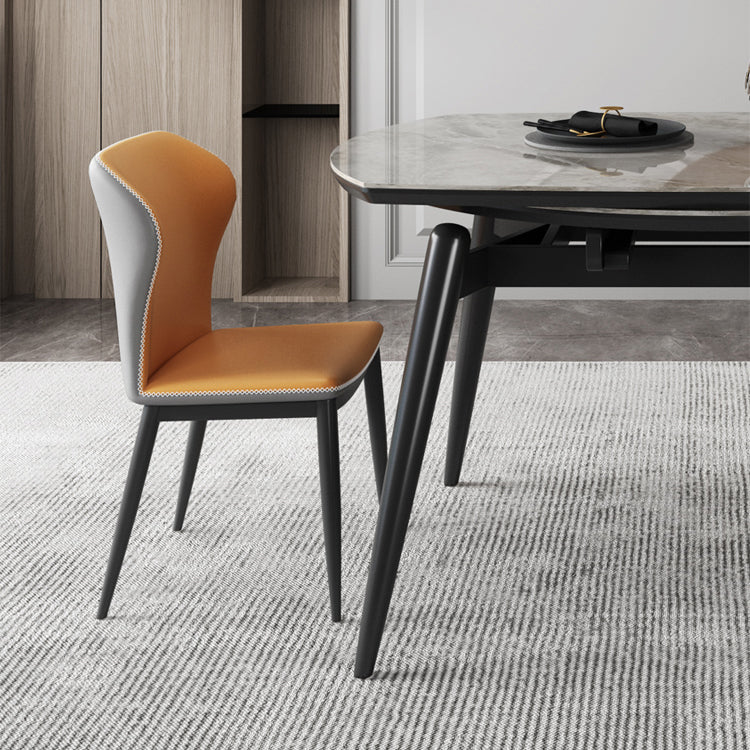 Table de cuisine ronde extensible de pierre extensible Table à manger moderne avec 4 jambes
