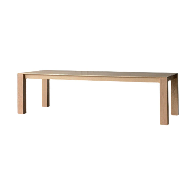 Mesa de comedor rectangular Simplicity, mesa de madera maciza de pino con 4 patas para comedor