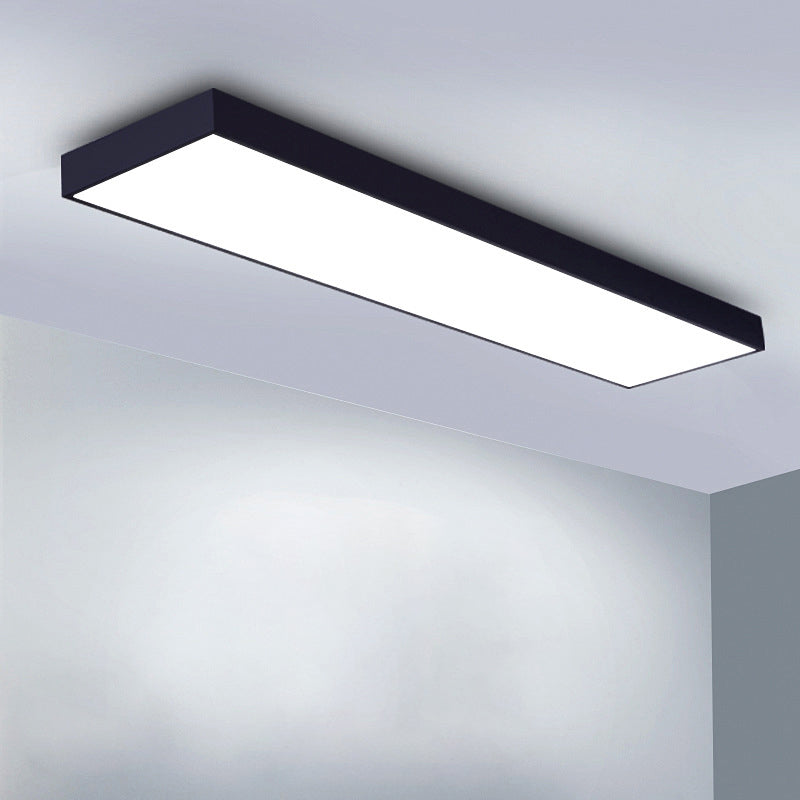 Moderne rechthoekige LED-plafondlamp Modern aluminium 1-lichts inbouw voor kantoor