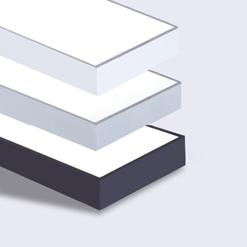 Moderne rechthoekige LED-plafondlamp Modern aluminium 1-lichts inbouw voor kantoor