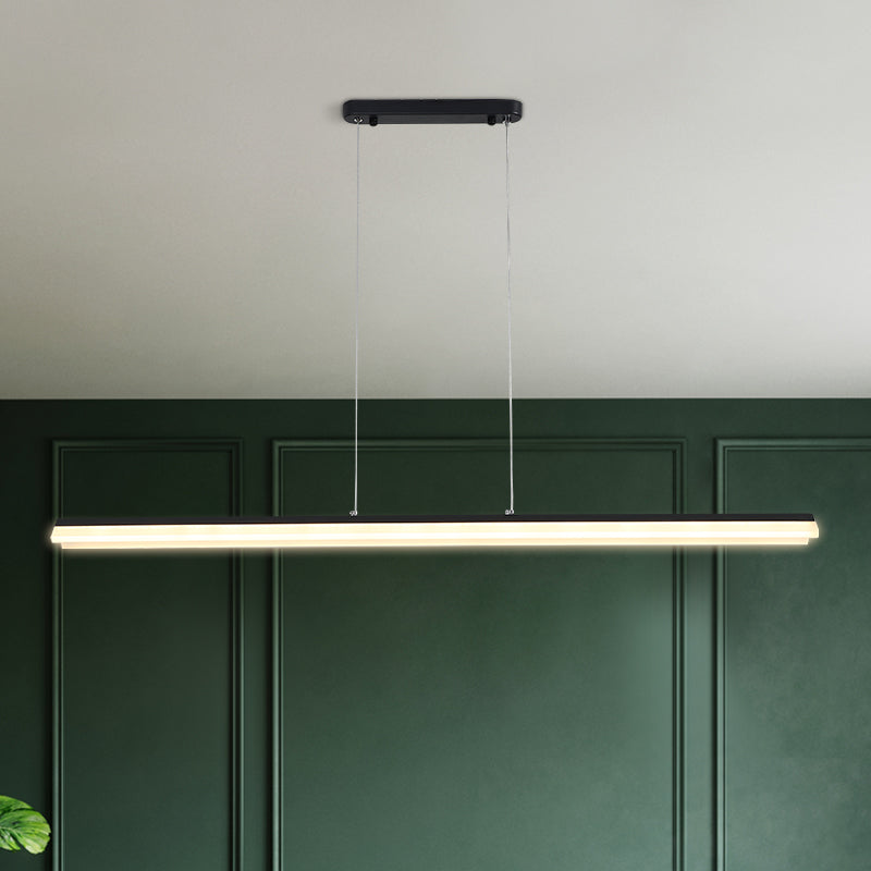 Lineair eiland hanglamp modern metalen metalen licht hanglampje