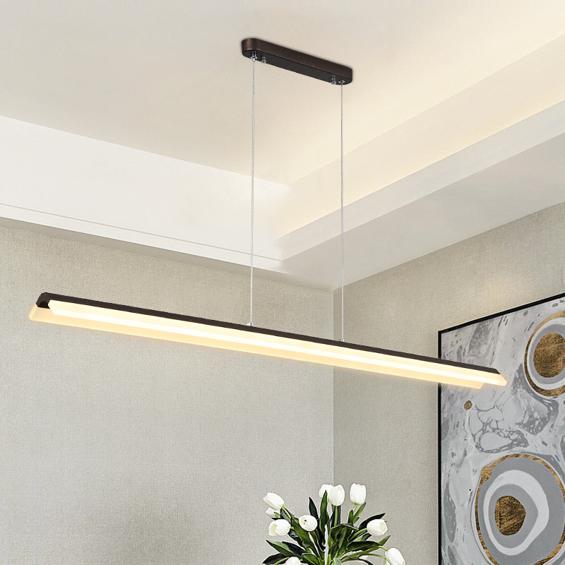 Lineair eiland hanglamp modern metalen metalen licht hanglampje
