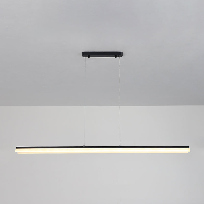 Lineair eiland hanglamp modern metalen metalen licht hanglampje