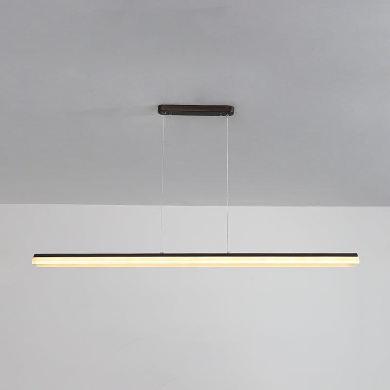 Lineair eiland hanglamp modern metalen metalen licht hanglampje
