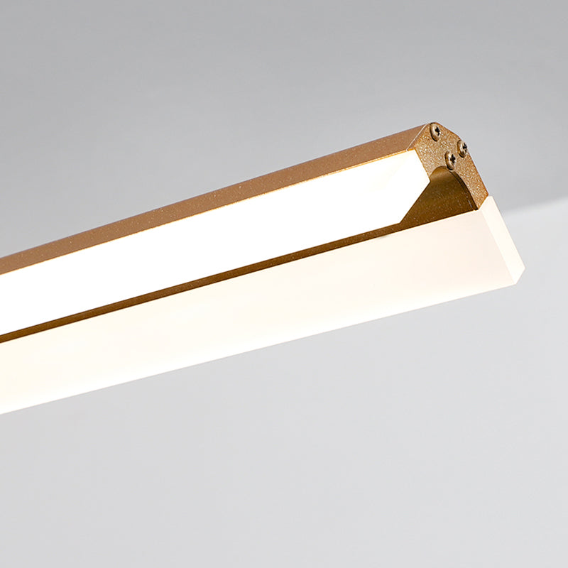 Lineair eiland hanglamp modern metalen metalen licht hanglampje