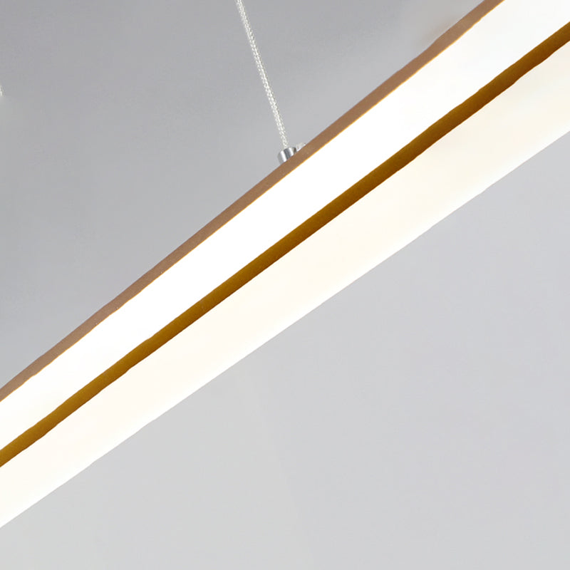 Lineair eiland hanglamp modern metalen metalen licht hanglampje