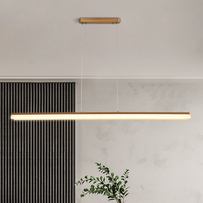 Lineair eiland hanglamp modern metalen metalen licht hanglampje