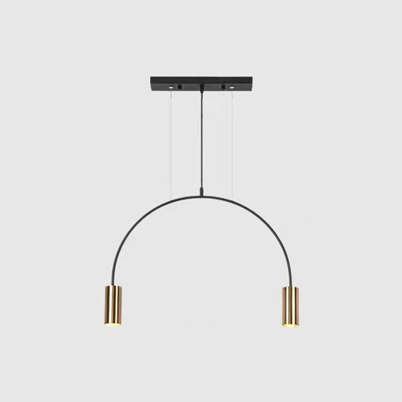 Lampadari cilindrici Isola Luci a sospensione Luci a sospensione contemporanea per il metallo dell'isola da cucina