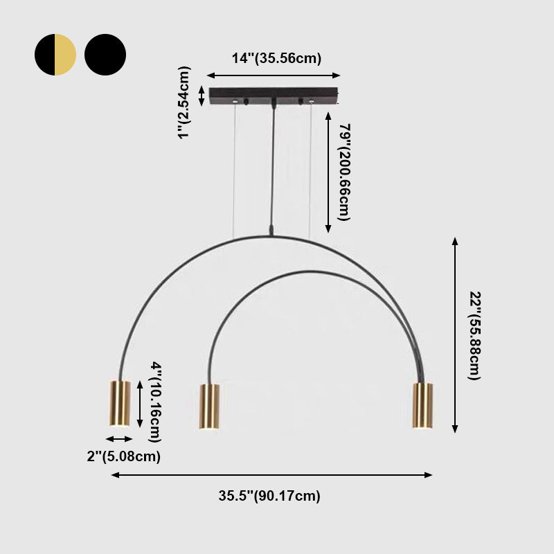 Cylindrical Chandeliers Island Pendant Lights Contemporary Pendant Lights For Kitchen Island Metal