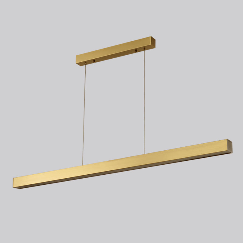 Linear Chandelier Island Light Fixture Modern Metal Pendant Lighting