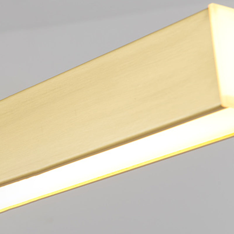 Linear Chandelier Island Light Fixture Modern Metal Pendant Lighting