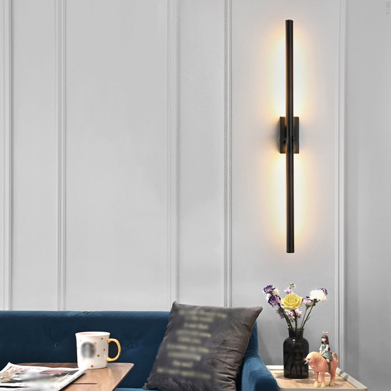 Moderner Stil linearer LED -Wandlampe Metall 1 leichte Wandmontagelampen für Wohnzimmer