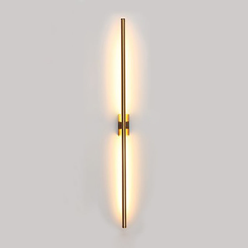 Moderner Stil linearer LED -Wandlampe Metall 1 leichte Wandmontagelampen für Wohnzimmer