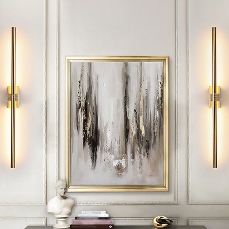 Moderner Stil linearer LED -Wandlampe Metall 1 leichte Wandmontagelampen für Wohnzimmer