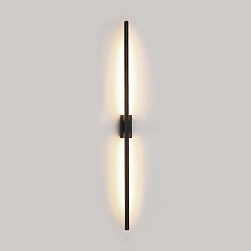 Moderner Stil linearer LED -Wandlampe Metall 1 leichte Wandmontagelampen für Wohnzimmer