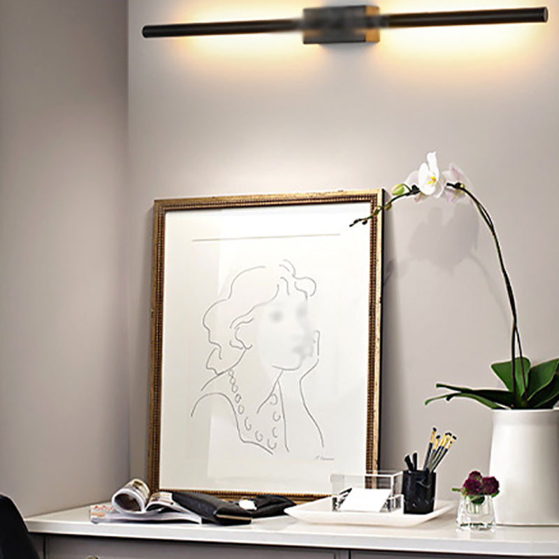 Moderner Stil linearer LED -Wandlampe Metall 1 leichte Wandmontagelampen für Wohnzimmer