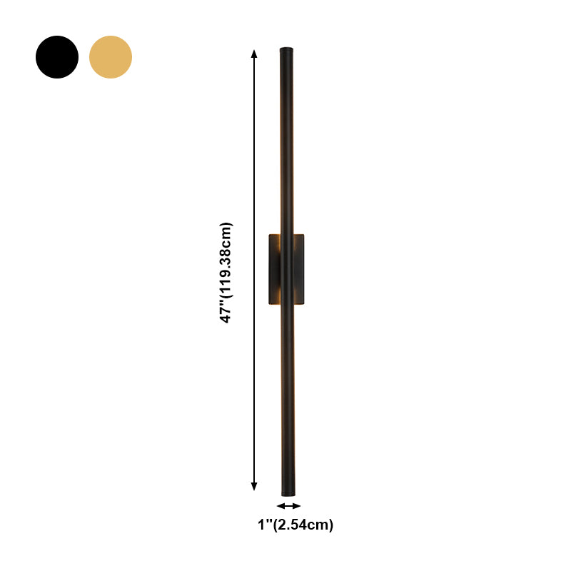 Moderner Stil linearer LED -Wandlampe Metall 1 leichte Wandmontagelampen für Wohnzimmer
