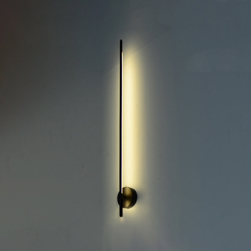Zeitgenössischer Stil linearer LED -Wandlampe Metall 1 Licht Wandleuchte Leuchten