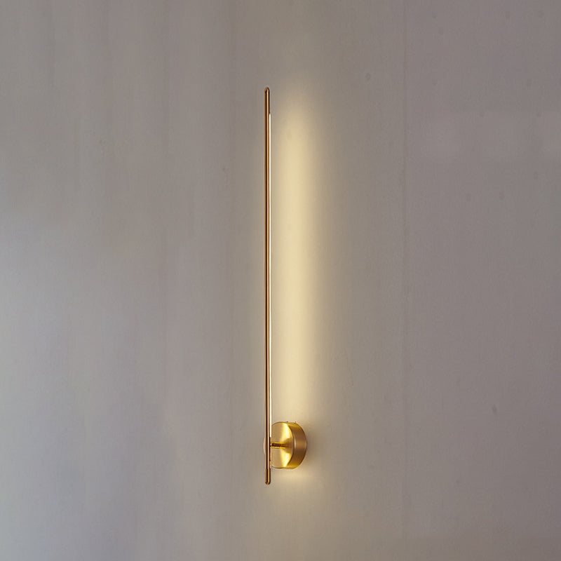 Zeitgenössischer Stil linearer LED -Wandlampe Metall 1 Licht Wandleuchte Leuchten