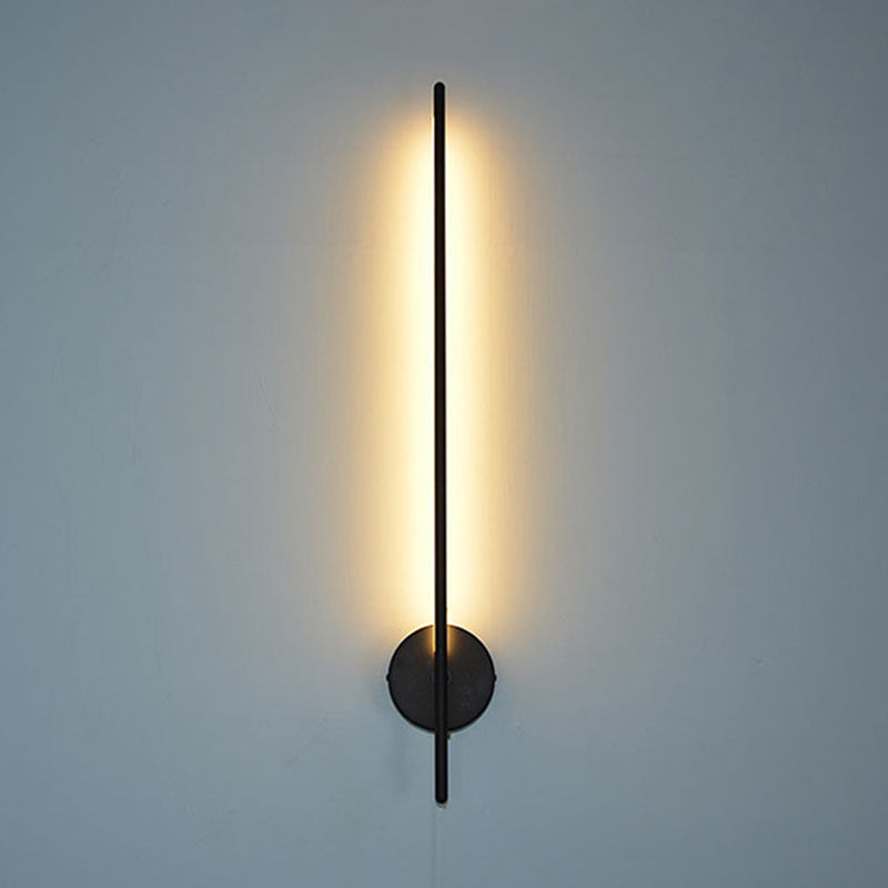 Zeitgenössischer Stil linearer LED -Wandlampe Metall 1 Licht Wandleuchte Leuchten