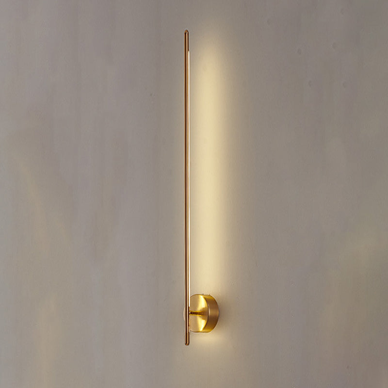 Zeitgenössischer Stil linearer LED -Wandlampe Metall 1 Licht Wandleuchte Leuchten