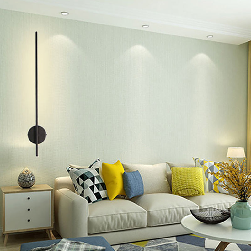 Zeitgenössischer Stil linearer LED -Wandlampe Metall 1 Licht Wandleuchte Leuchten