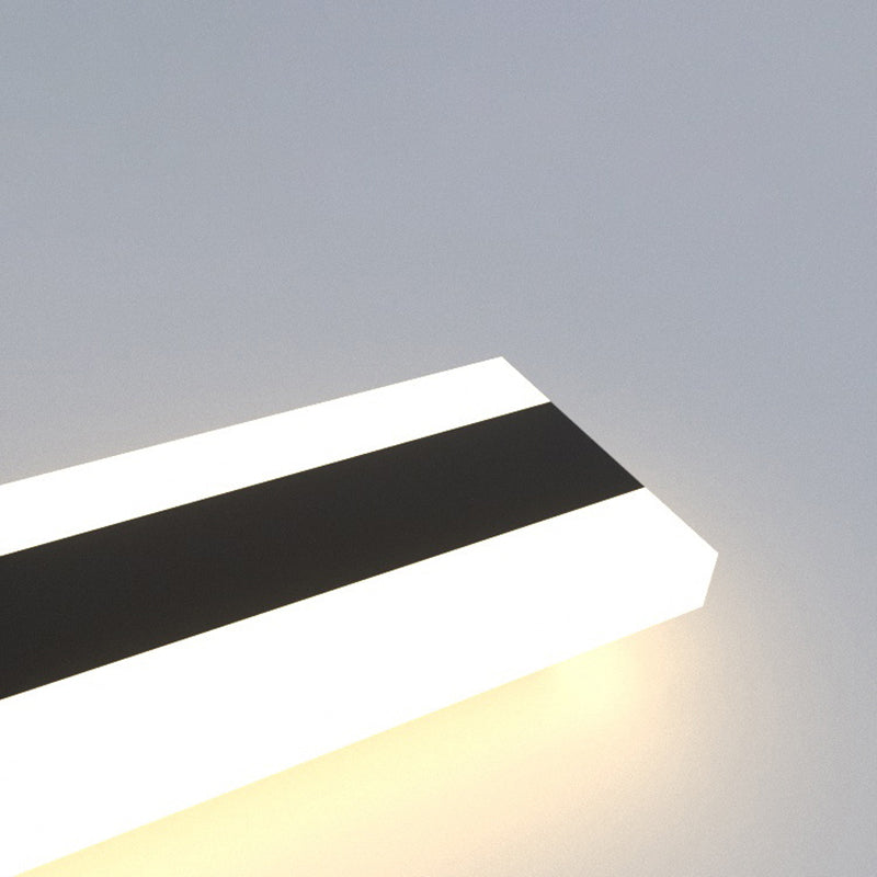Lámpara de pared LED lineal de estilo contemporáneo 1 Luz de la pared de pared al aire libre.
