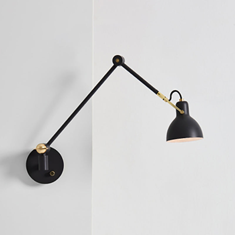 Moderner Stil Doppelarmwand Beleuchtung Metall 1 Lichtwandmontierte Beleuchtung