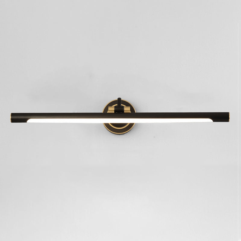 Modern Linear Vanity Light Fixture Copper Vanity Mirror Lights with Acrylic Shade