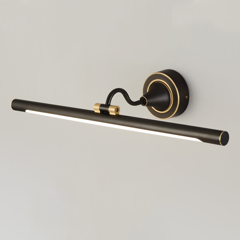 Modern Linear Vanity Light Fixture Copper Vanity Mirror Lights with Acrylic Shade