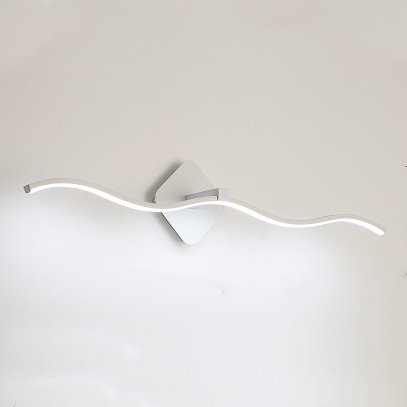 Lampade a parete di vanità lineare a 1 luce illuminazione montata in metallo