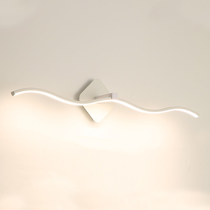 Lampade a parete di vanità lineare a 1 luce illuminazione montata in metallo