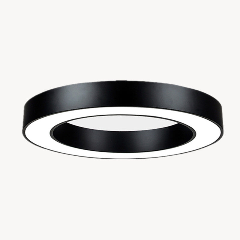 Lustre en forme de géométrie moderne en fer, 1 lumière vers le bas, éclairage suspendu pour le bureau