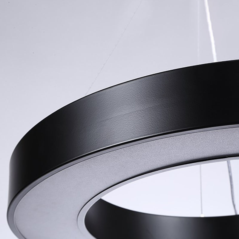 Lustre en forme de géométrie moderne en fer, 1 lumière vers le bas, éclairage suspendu pour le bureau