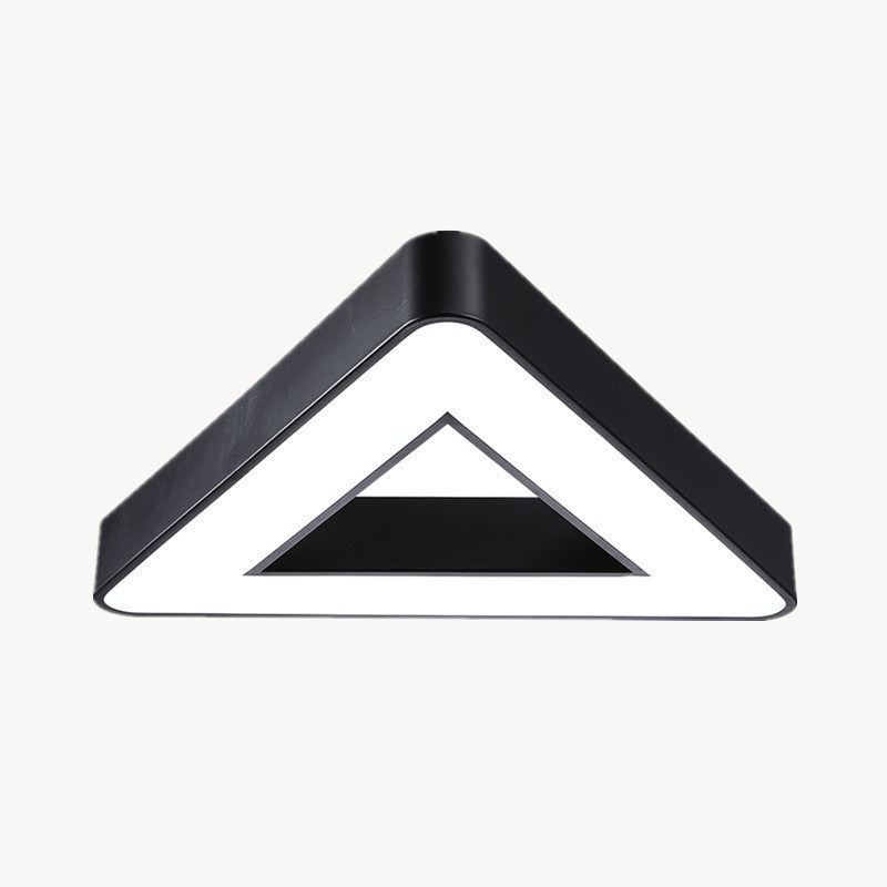 Lustre en forme de géométrie moderne en fer, 1 lumière vers le bas, éclairage suspendu pour le bureau