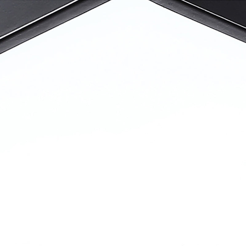 Lustre en forme de géométrie moderne en fer, 1 lumière vers le bas, éclairage suspendu pour le bureau