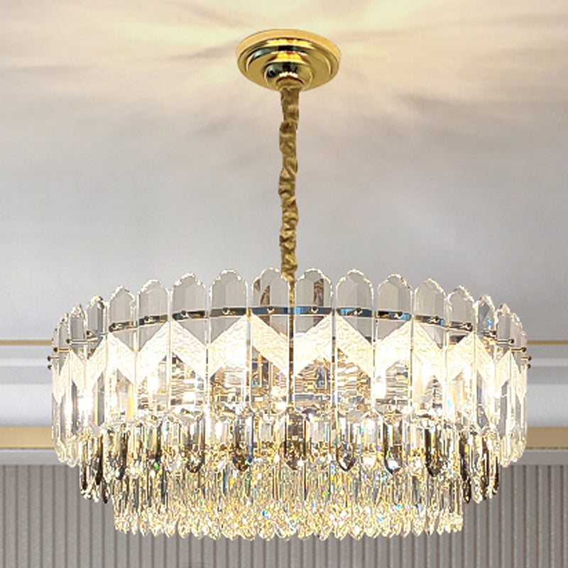 Orbicular Suspended Lighting Fixtures Modern Crystal Chandeliers for Dining Room