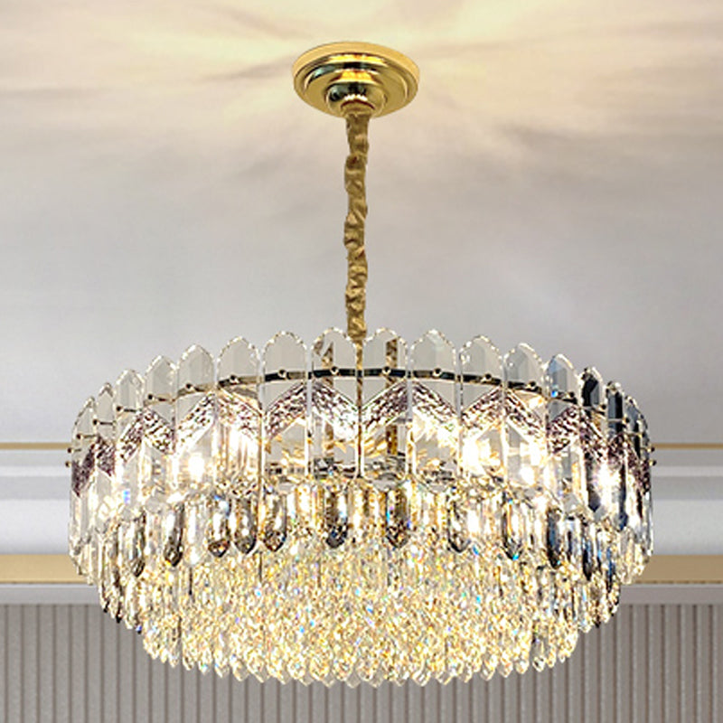 Orbicular Suspended Lighting Fixtures Modern Crystal Chandeliers for Dining Room