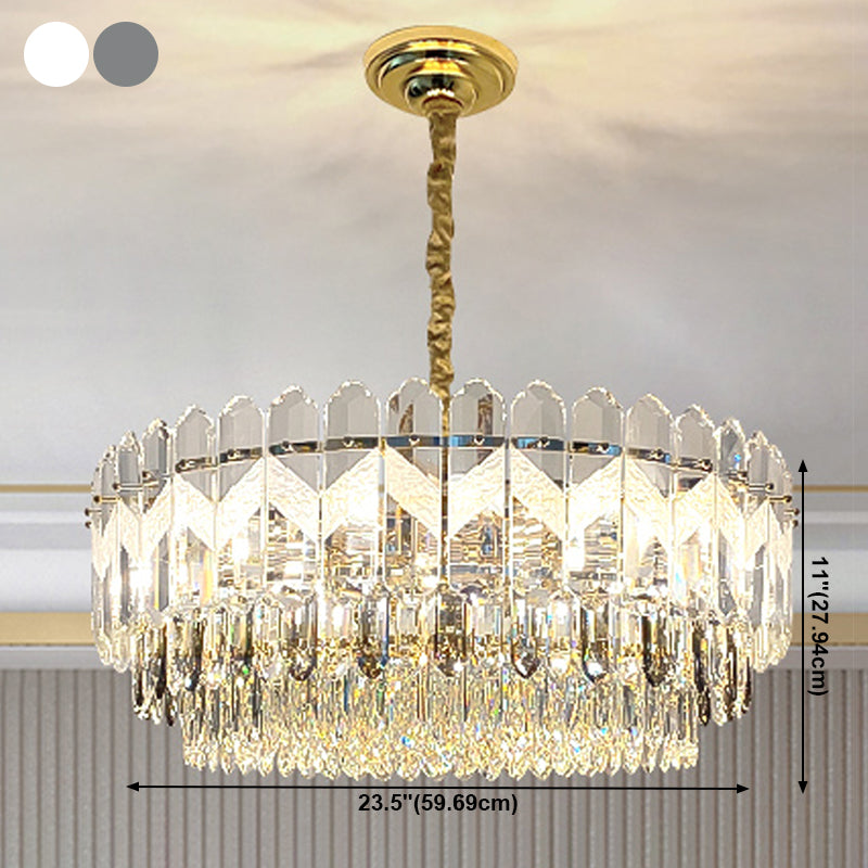 Orbicular Suspended Lighting Fixtures Modern Crystal Chandeliers for Dining Room