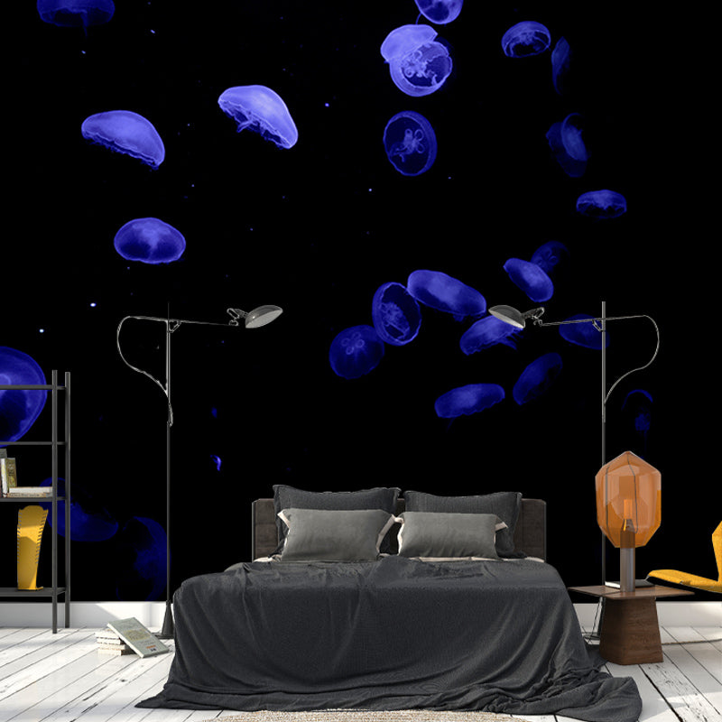 Customized Underwater Life Mural Wall Covering Mildew Resistant for Living Room