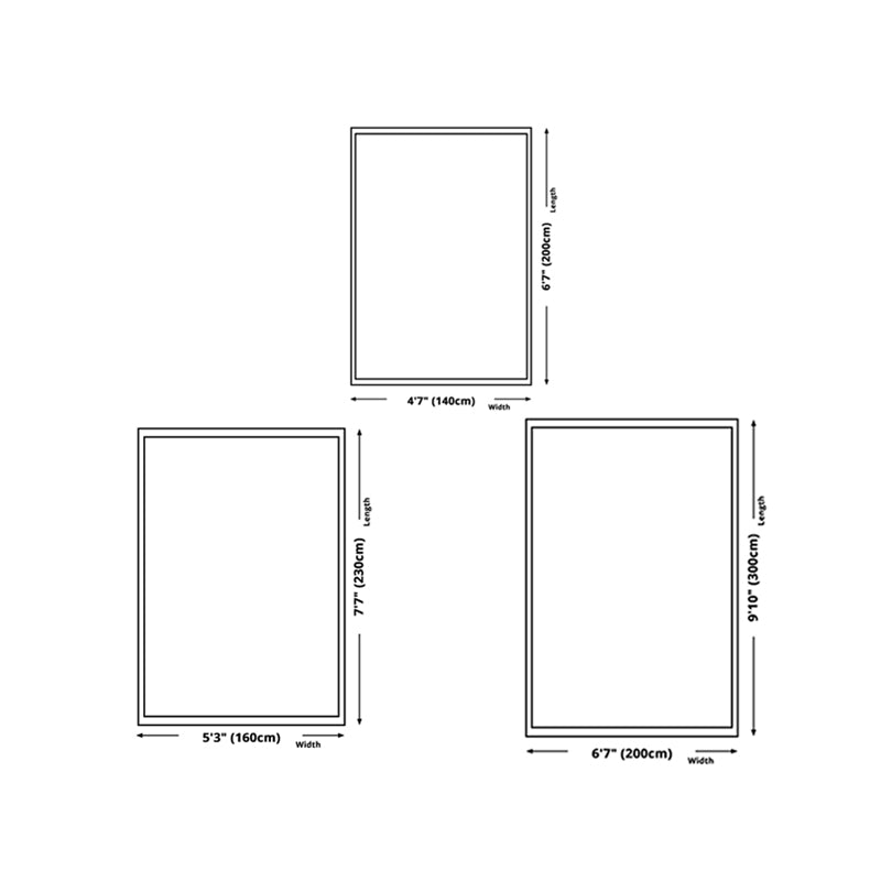 Modern Living Room Carpet Plant Pattern Polyester Area Rug Non-Slip Backing Rug